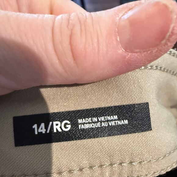 prAna Khaki Hiking Pants Womens 14 Standard Fit Outdoor Trail - Picture 4 of 9